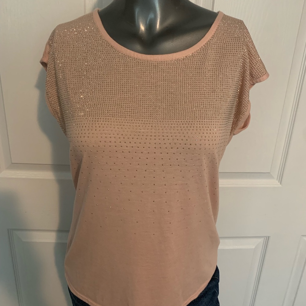 Peach and gold top. Size s